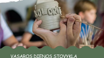 Keramikos dienos stovykla vaikams Vilniuje