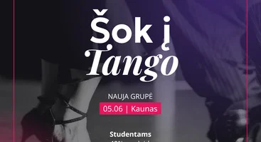 ŠOK Į TANGO / NAUJA GRUPĖ / nuo 2026-05-06
