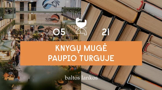 Knygų mugė Paupio turguje