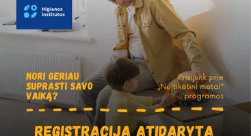 KVIEČIAME TĖVUS/ĮTĖVIUS/GLOBĖJUS DALYVAUTI PROGRAMOJE „NEĮTIKĖTINI METAI“