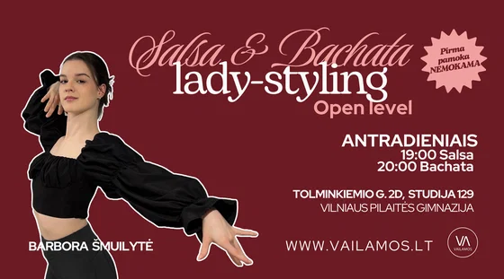 LADY STYLING Salsa & Bachata - Open Level grupė su Barbora