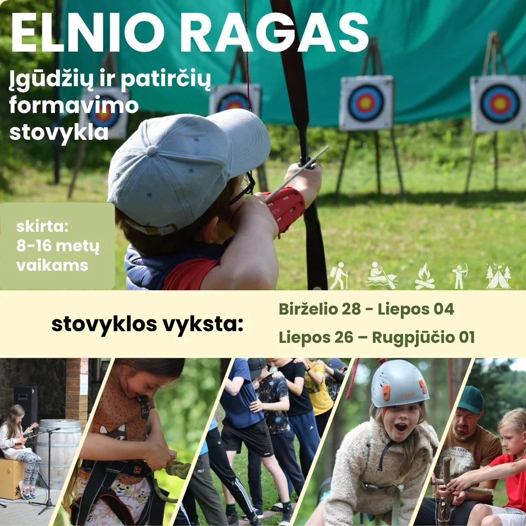 vasaros stovykla 2026 "ELNIO RAGAS"