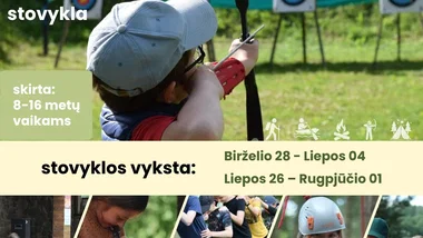 vasaros stovykla 2026 "ELNIO RAGAS"