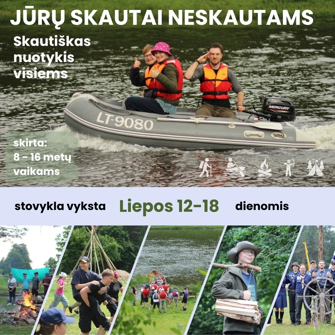 Vasaros stovykla 2026 "JŪRŲ SKAUTAI NESKAUTAMS"