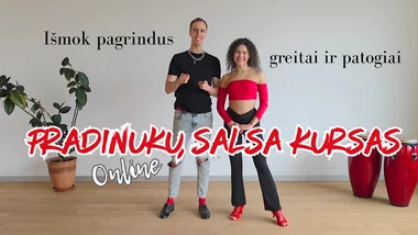 ONLINE pradedančiųjų SALSA kursas KAUNAS