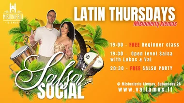 LATIN THURSDAYS - Salsa Summer at Misioneriai