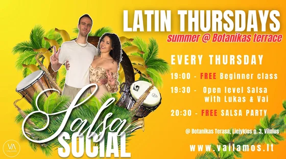 LATIN THURSDAYS - FREE SALSA PARTY summer edition