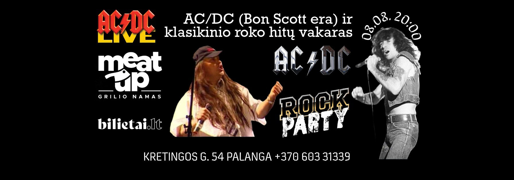 AC/DC (Bon Scott era) + klasikinio roko hitai | Palanga