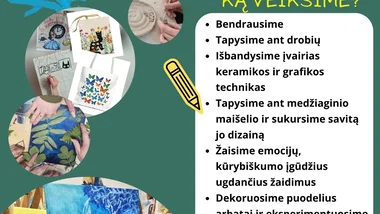 Vasaros dienos stovykla vaikams ir paaugliams "Vasara Spalvų Pasakose". Liepos 13 - 17d.