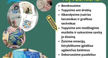 Vasaros dienos stovykla vaikams ir paaugliams "Vasara Spalvų Pasakose". Liepos 13 - 17d.