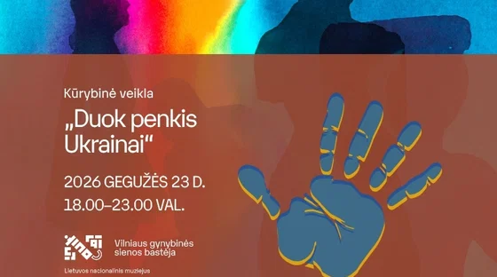 Kūrybinė veikla „Duok penkis Ukrainai“ | Muziejų naktis LNM 2026