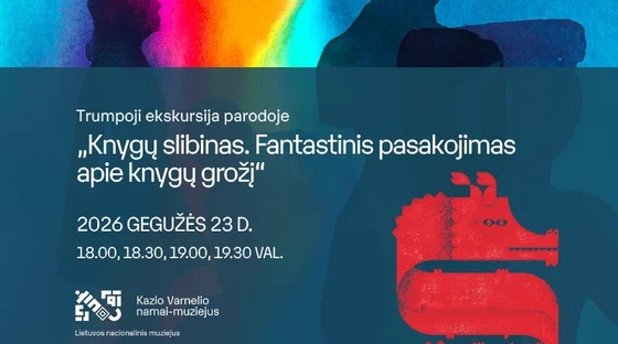 Trumpoji ekskursija parodoje „Knygų slibinas. Fantastinis pasakojimas apie knygų grožį“ | Muziejų naktis LNM 2026