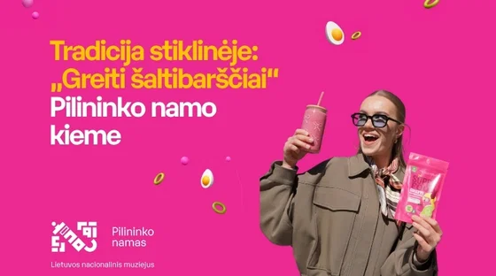 Tradicija stiklinėje: „Greiti šaltibarščiai“ Pilininko namo kieme | Vilnius Pink Soup Fest 2026