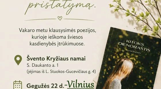 M.R. eilėraščių knygos pristatymas.