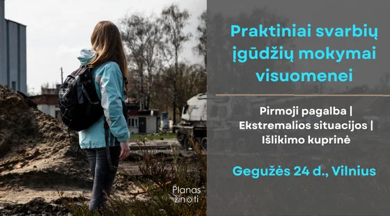 Svarbių išgyvenimo įgūdžių mokymai
