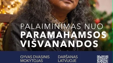 Palaiminimas nuo Paramahamsos Višvanandos 