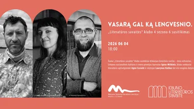 VASARĄ GAL KĄ LENGVESNIO. „Literatūros savaitės“ klubo 4 sezono 6 susitikimas