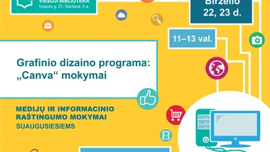 Grafinio dizaino programa: „Canva“ mokymai