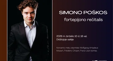 Simono Poškos fortepijono rečitalis