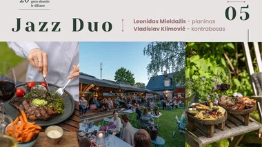 Vakarienė skambant džiazui • JAZZ DUO • L.Mieldažis - piano, V.Klimovič - kontrabosas