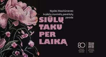  Nijolės Masiliūnienės kryželiu siuvinėtų paveikslų parodos „Siūlų taku per laiką“ atidarymas 