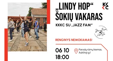 Lindihopo šokių vakaras su „Jazz Fam“