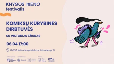 Komiksų dirbtuvės su Viktorija Ežiuku