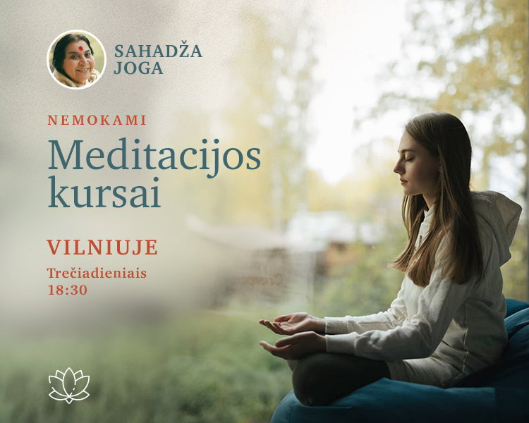 Nemokamos Sahadža Jogos meditacijos Vilniuje