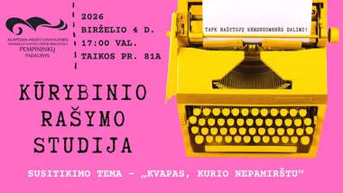 Kūrybinio rašymo studija. Tema – „Kvapas, kurio nepamirštu“