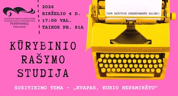 Kūrybinio rašymo studija. Tema – „Kvapas, kurio nepamirštu“