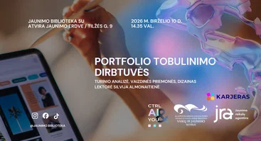 Portfolio tobulinimo dirbtuvės: turinio analizė, vizualas, dizainas