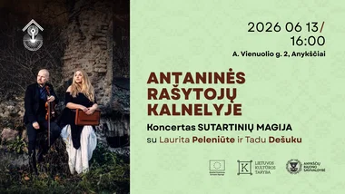 Antaninės Rašytojų kalnelyje. Koncertas „Sutartinių magija“