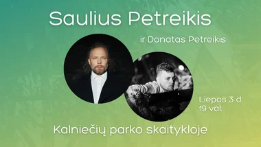Sauliaus Petreikio koncertas Kalniečių parko skaitykloje