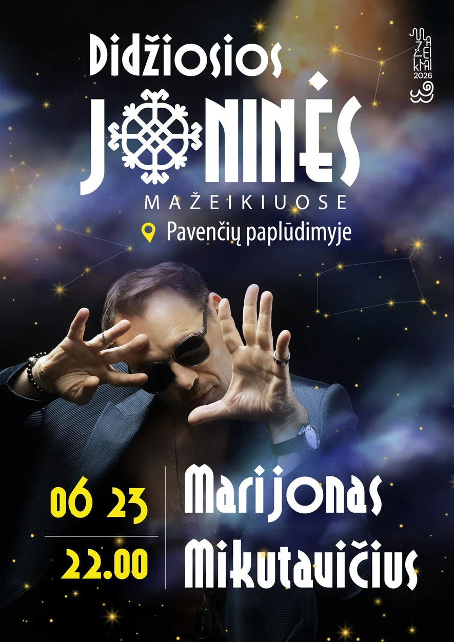 DIDŽIOSIOS JONINĖS Mažeikiuose / Marijonas Mikutavičius su grupe