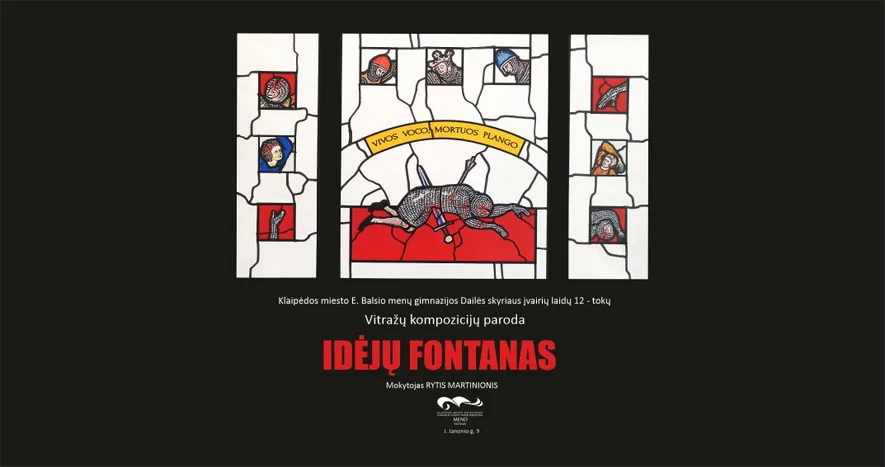 Vitražų kompozicijų paroda „IDĖJŲ FONTANAS“