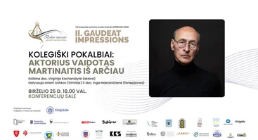 Kolegiški pokalbiai: aktorius Vaidotas Martinaitis iš arčiau