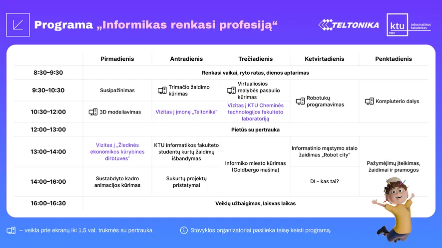 Informiko vasaros stovykla 2026