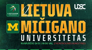 Lietuvos vyrų krepšinio rinktinės kontrolinės rungtynės: Lietuva - Mičigano universitetas