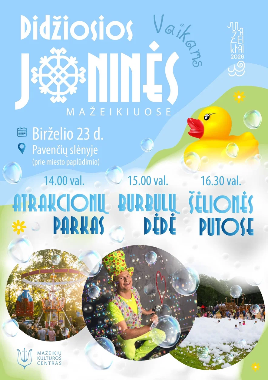 DIDŽIOSIOS JONINĖS Mažeikiuose VAIKAMS