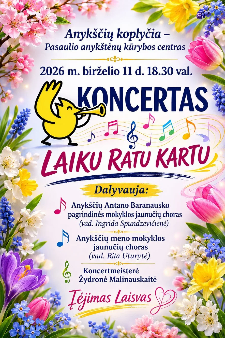 Jaunučių chorų koncertas „Laiku. Kartu. Ratu“