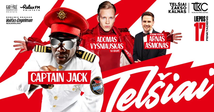 CAPTAIN JACK, Adomas Vyšniauskas su grupe ir kt. | Telšiai