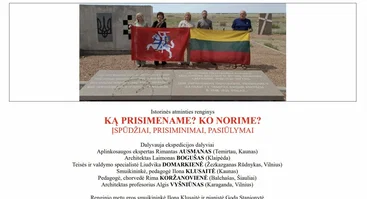 Susitikimas su ekspedicijos į tremties ir kalinimo vietas Kazachstane dalyviais
