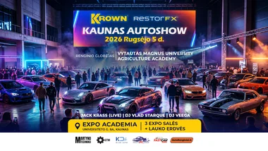 Krown Kaunas Autoshow 2026 Rugsėjo 5 d. (Powered by RestorFX)