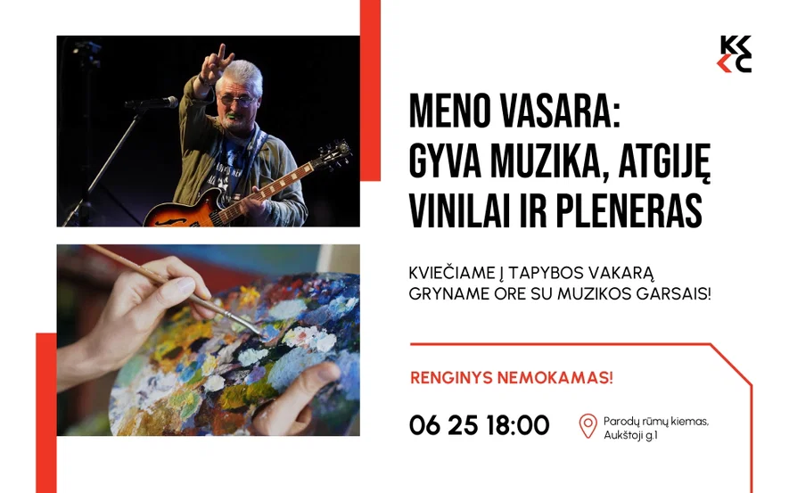 Meno vasara: gyva muzika, atgiję vinilai ir pleneras
