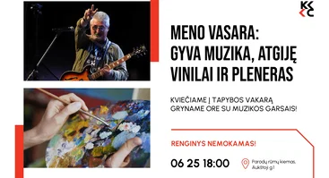 Meno vasara: gyva muzika, atgiję vinilai ir pleneras