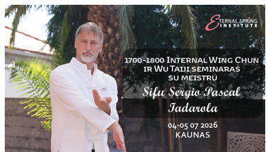1700–1800 Internal Wing Chun ir Wu Taiji seminaras