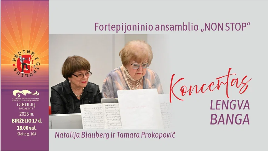 Fortepijoninio ansamblio NON STOP koncertas Giruliuose