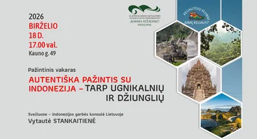 Pažintinis vakaras „Autentiška pažintis su Indonezija – tarp ugnikalnių ir džiunglių“