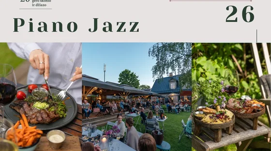 Dinner with Jazz • Open-air • Piano Jazz 26 June, event in Vilnius