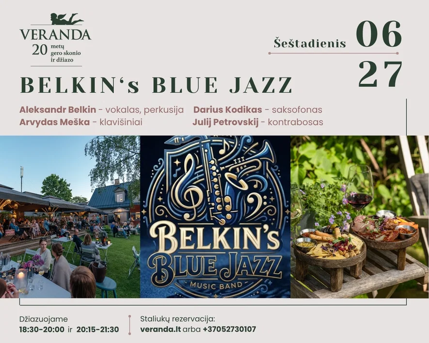 Vakarienė skambant džiazui • BELKIN's BLUE JAZZ